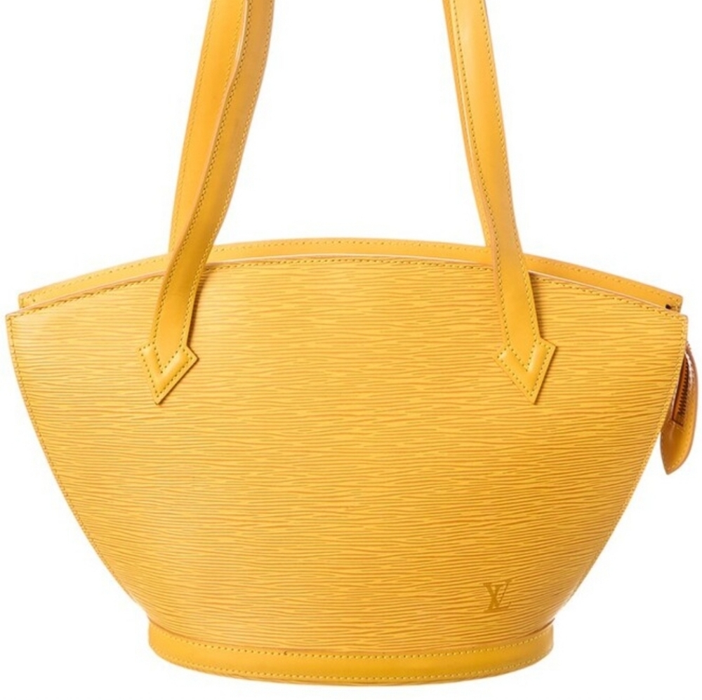 Louis Vuitton yellow epi saint leather Jacques bag